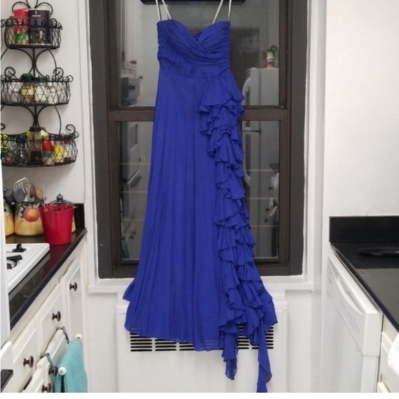 Mikael Aghal Strapless Origami Bodice Gown - Picture 2 of 7